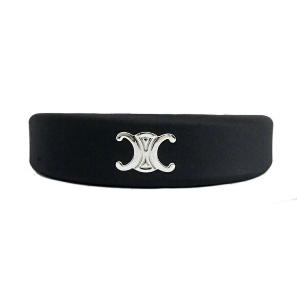 Celine Triomphe Headband Black Hair main image 10